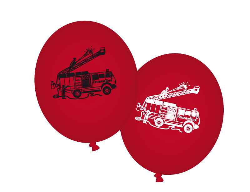 8 Luftballons Feuerwehr