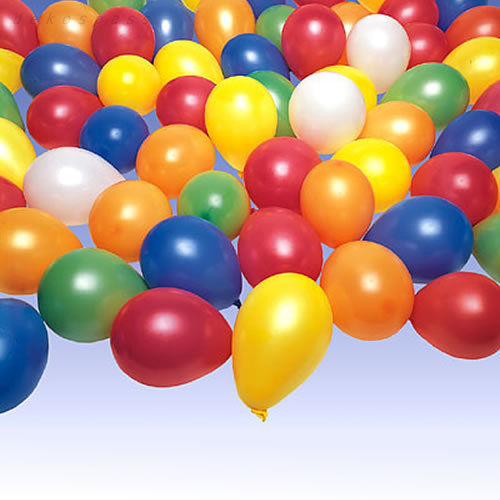 25 bunt gemischte Luftballons