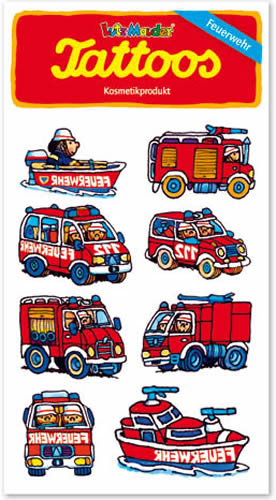 Feuerwehrfahrzeuge Tattoos