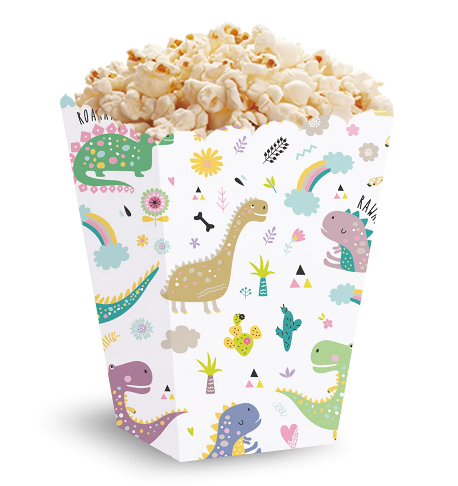 5 Popcorn Boxen Dinos
