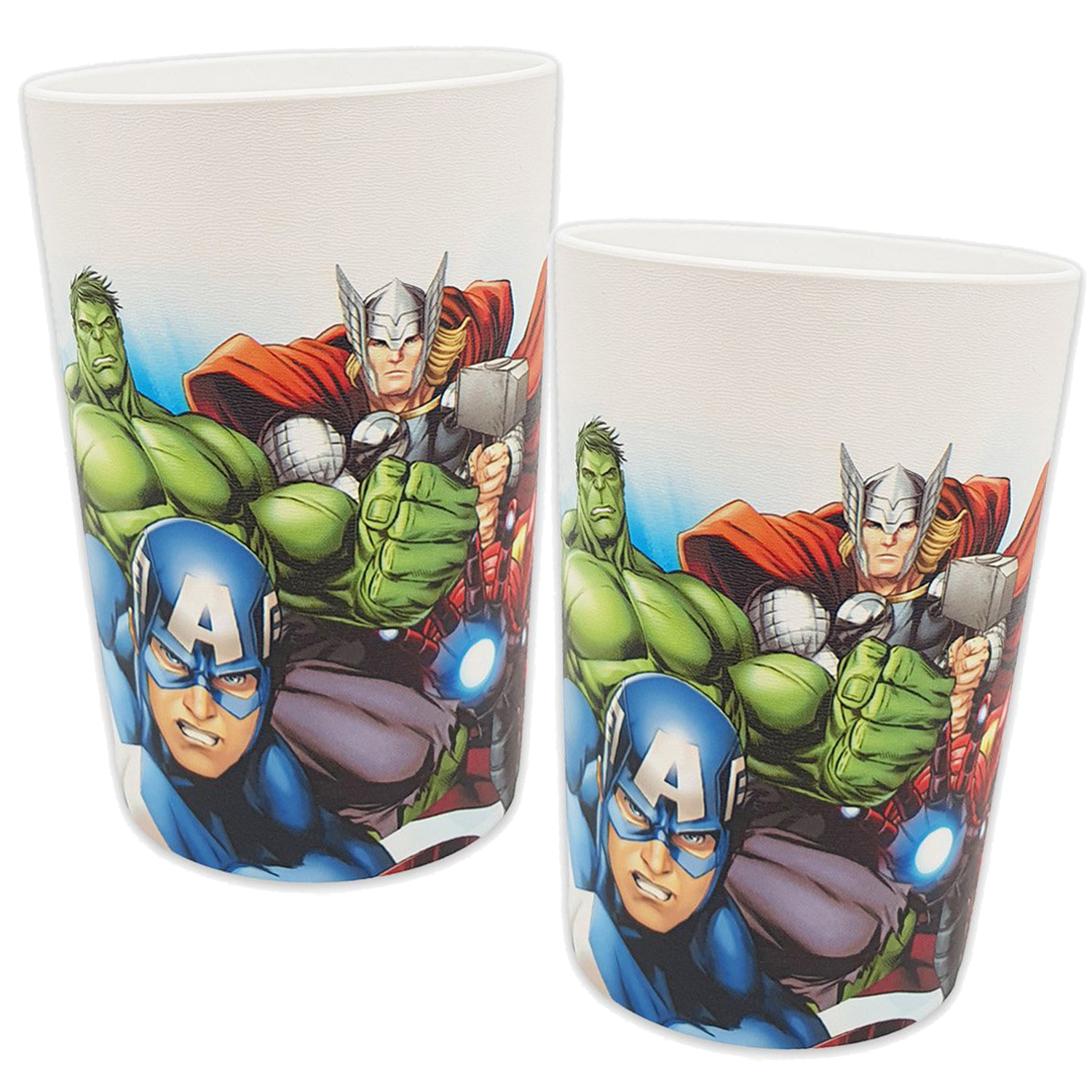 2 Wiederverwendbare Becher Avengers
