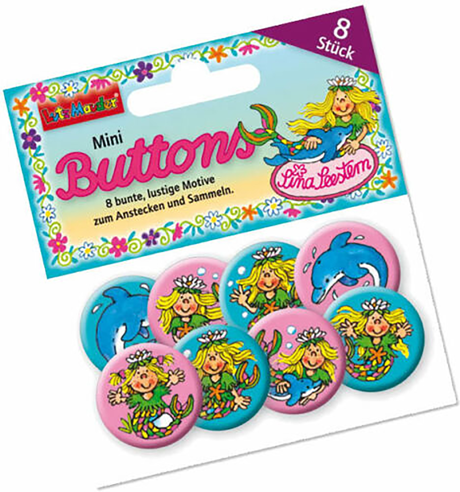 8 Mini Buttons Sina Seestern