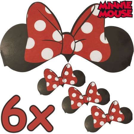 Amscan Minnie Maus Ohrstecker - 3 Stück, Süße Party-Deko Für Disney-Themenpartys