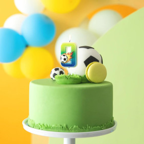 Zahlenkerze #0 - Fußball