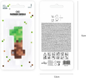 Zahlenkerze #1 - Pixel