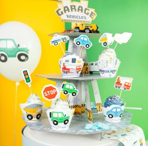 Cupcake Ständer Fahrzeuge