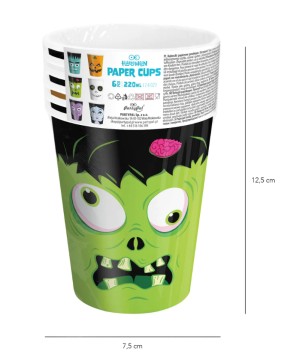 6 Becher Halloween Monster