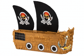 Pinata Piratenschiff mit Zubehör