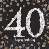 32-teiliges Spar-Set: 40. Geburtstag - Sparkling Celebration