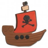 Ausstechform Piratenschiff
