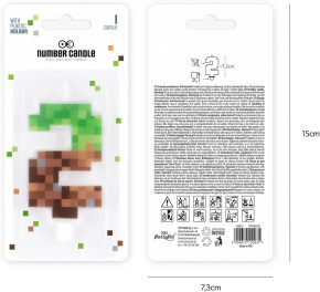 Zahlenkerze #2 - Pixel