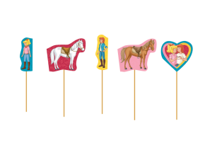 10 Cupcake Deko-Sticks - Bibi und Tina