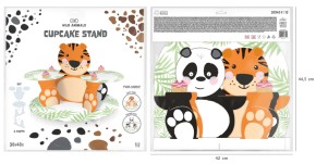 Cupcake Ständer Wilde Tiere