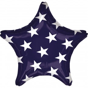 Folienballon Stern - Amerika (48 cm)
