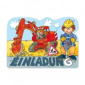 8 Einladungskarten Baustelle von Lutz Mauder