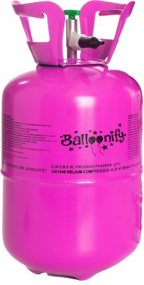 Ballongas-Flasche mit Helium für 30 Ballons + 25 Luftballons
