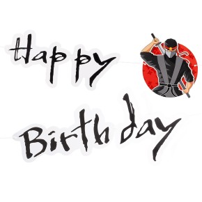 Happy Birthday Girlande Ninja