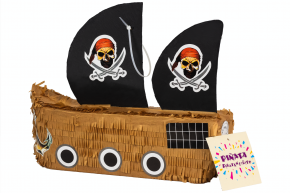Pinata Piratenschiff mit Zubehör