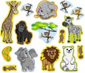 102-teiliges Deko-Set: Zoo & Zootiere