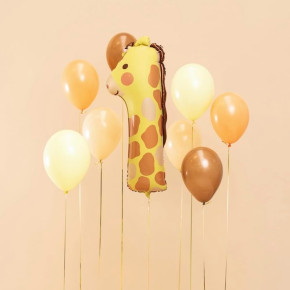 XXL Folienballon Zahl 1 - Giraffe