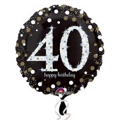 XXL Party-Set: 40. Geburtstag - Sparkling Celebration