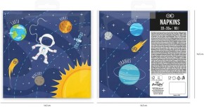 10 Servietten Kosmos