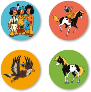 12 Muffinaufleger - Indianer Yakari