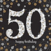 45-teiliges Party-Set: 50. Geburtstag - Sparkling Celebration