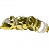 2 Luftschlangen in Metallic-Gold