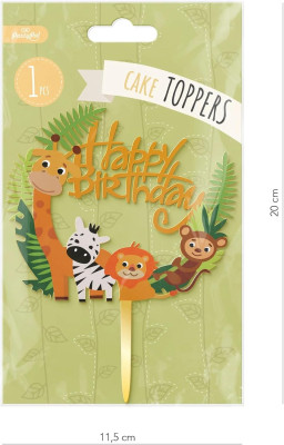 Cake-Topper Wilde Tiere