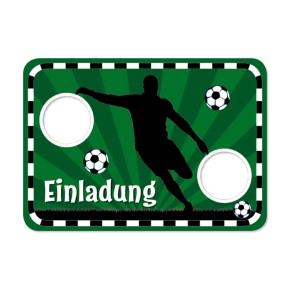 8 Einladungskarten Fußball