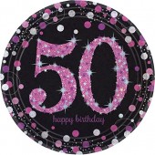 44-teiliges Spar-Set: 50. Geburtstag - Sparkling Pink