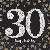 45-teiliges Party-Set: 30. Geburtstag - Sparkling Celebration