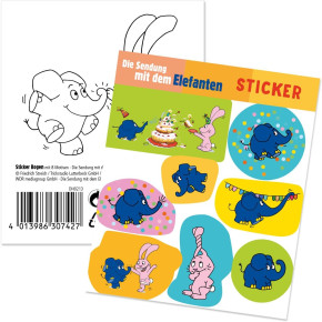 1 Sticker-Bogen Die Sendung mit dem Elefanten