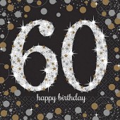 45-teiliges Party-Set: 60. Geburtstag - Sparkling Celebration