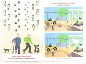 4 Mal- und Rätselhefte Baustelle