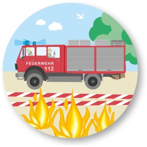 Tortenaufleger - Feuerwehr
