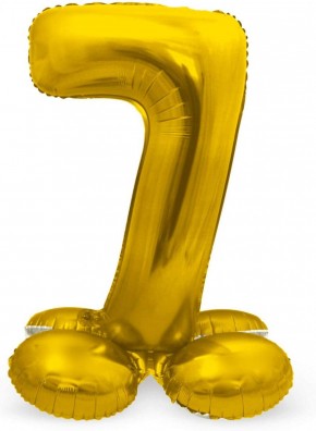 Stehende Folienballons in Gold - Zahl 70