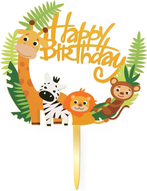 Cake-Topper Wilde Tiere
