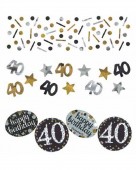 45-teiliges Party-Set: 40. Geburtstag - Sparkling Celebration