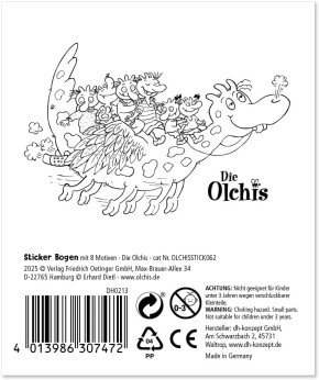 1 Sticker-Bogen Die Olchis