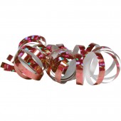 2 Luftschlangen in Holographie-Pink
