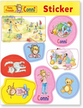 4 Sticker-Bögen Meine Freundin Conni