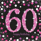 44-teiliges Spar-Set: 60. Geburtstag - Sparkling Pink