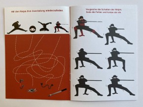 Mal- und Rätselheft "Ninja"