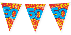 Wimpelkette für den 50. Geburtstag