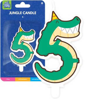 Zahlenkerze #5 - Jungle