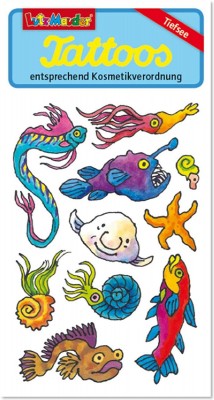 60-teiliges Tattoo-Set Ozean