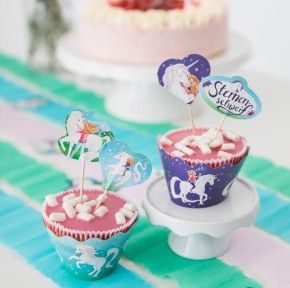 12 Cupcake-Banderolen Sterneschweif