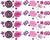 Deko-Set: 60. Geburtstag - Sparkling Pink